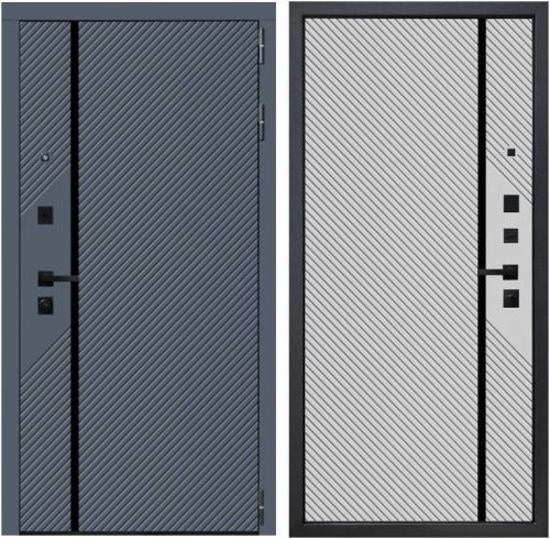 Дверь стальная Бронекс YoDoors-16 Velluto Oscure/Серый муар-Velluto Gelato Дверь стальная Бронекс YoDoors-16 Velluto Oscure/Серый муар-Velluto Gelato